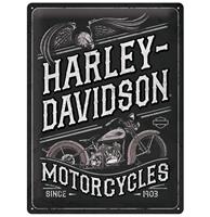 Fiftiesstore Harley-Davidson Motorcycles Adelaar Metalen Bord - 30 x 40 cm