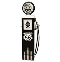 Fiftiesstore Route 66 8 Ball Elektrische Benzinepomp Zonder Voet - Zwart & Wit - Reproductie