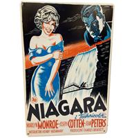 Fiftiesstore Marilyn Monroe Niagara Movie Poster Metalen Bord 29.5 x 44.5 cm
