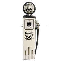 Fiftiesstore Route 66 8 Ball Elektrische Benzinepomp Zonder Voet - Wit & Zwart - Reproductie