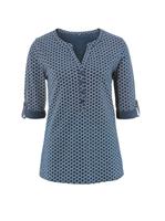 Your Look... for less! Dames Shirt donkerblauw geprint Größe