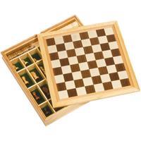 Goki Spiele-Set Schach, Dame und Mühle