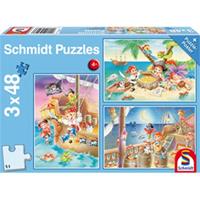 Schmidt Piraten! 3 x 48 stukjes - Puzzel