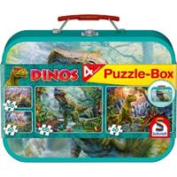 Schmidt Dinos Puzzle-Box 2x60 2x100 stukjes - Puzzel