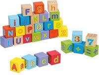 Joueco houten alfabetblokken 30-delig