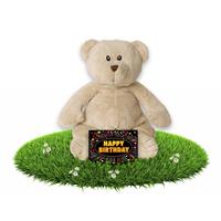 Happy Horse Verjaardag knuffel teddybeer 23 cm + gratis verjaardagskaart