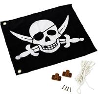 AXI Piratenvlag zwart-wit 55x45 cm A507.012.00