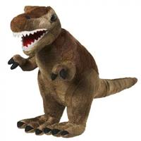 Animal Planet Knuffeldier/knuffelbeestje T-Rex dinosaurus van 20 cm Bruin