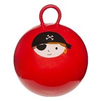 Skippybal rood met piraat 45 cm voor jongens Rood