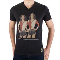 Sportus.nl COPA Football - Feyenoord Babes V-Neck T-Shirt - Zwart