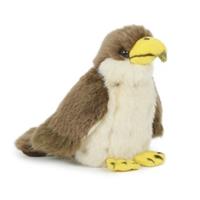 Semo Pluche havik vogel knuffel 13 cm speelgoed Bruin