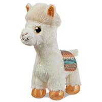 Aurora Pluche witte alpaca/lama knuffel 18 cm speelgoed Wit