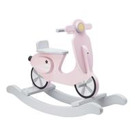 Kids Concept Hobbelpaard Scooter, roze/wit