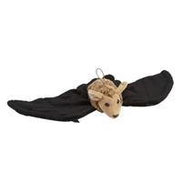 Pluche hangende vleermuis/vleermuizen knuffel 45 cm speelgoed Zwart