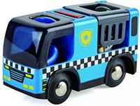 Hape politieauto met sirene hout 9,5 cm