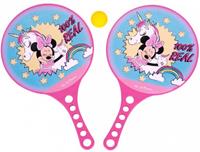 Disney strandtennisset Minnie Mouse 3 delig roze/blauw
