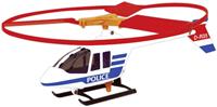 Günther helikopter Police junior 27 cm rood/wit/blauw 2 delig