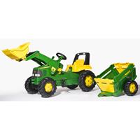 Rolly toys Tractor JD Met Lader En Aanhanger
