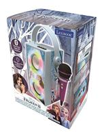 Lexibook BTP180FZZ Disney Frozen II Portable Bluetooth Speaker with Lights & Microphone