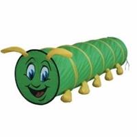 Bino speeltunnel Caterpillar junior 180 x 48 cm polyester groen