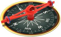 4M kompas Kidzlabs 30 cm karton zwart/rood
