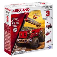 Meccano speelset Fire Truck 3 in 1 staal junior rood 90 delig