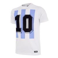 Sportus.nl COPA Football - Argentinië Nummer 10 T-shirt - Wit