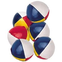 6x Gekleurde Jongleerballen 6,5 Cm - Jongleerballen Speelballen Ballengooien
