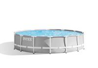 Intex Prism Frame Pool - Zwembaden - Grijs - ø427x107cm - Rond