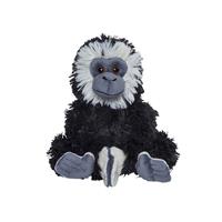 Nature Plush Planet Pluche knuffel gibbon aapje zwart van 17 cm -