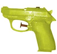 Beco waterpistool revolver junior 14 cm geel/rood