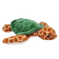 Wild Republic Pluche knuffel dieren Eco-kins zeeschildpad van 30 cm -