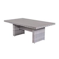 Tennessee lounge dining tafel 180x100- licht grijs