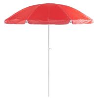 Rode strand parasol van nylon 200 cm Rood