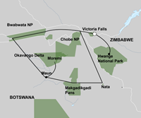 De Wildernis van Botswana & Zimbabwe (17 dagen) - Zimbabwe - Zimbabwe - Victoria Falls