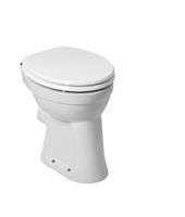 Mueller Staande verhoogde toiletpot met 6 PK wit