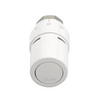 Danfoss Living design RAX-K radiatorthermostaatknop recht wit aansluiting op radiatorafsluiter M30x1.5 regelelement vloeistofgevuld