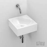 Clou Flush 5 toiletfontein zonder kraangat wit keramiek