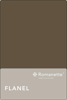 romanette Flanellen Lakens  Taupe-150 x 250 cm