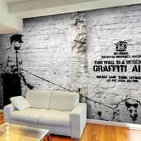 Fotobehang - Banksy - Graffiti Area