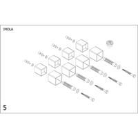 Plieger bevestigingsset designradiator Imola mat zwart 7250554 7250557