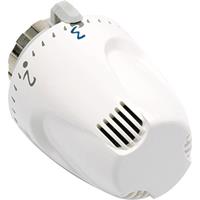 Vsh radiatorthermostaatknop recht wit aansluiting op radiatorafsluiter M28x1.5 regelelement wasgevuld
