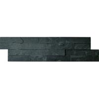 Jabo Wandtegel Schiste Flatface Stone Antraciet Slate Leisteen 15x60x1/2