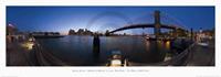 PGM Randy Kosek - Brooklyn Bridge at dusk Kunstdruk 95x33cm
