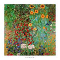 PGM Gustav Klimt - Il giardino di compagna Kunstdruk 70x70cm