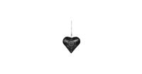 Clayre & Eef Decoratie hanger hart | 27*12*27 cm | Zwart | Ijzer |  | 6Y4165