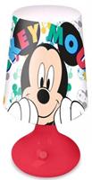 Disney nachtlamp Mickey Mouse junior 9 x 18 cm rood/wit