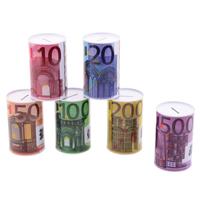 Metalen spaarpot 10 euro biljet 8 x 15 cm - Spaarpotten