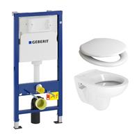 geberit UP100 toiletset met Plieger Compact toilet en softclose zitting