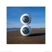 Pyramid Pink Floyd Pulse Eyeballs Kunstdruk 40x40cm